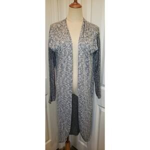 Anthropologie Anthro Stamp Woman Postmark Maurisa Long Cardigan Gray Size Medium